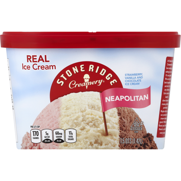 STONE RIDGE NEAPOLITAN ICE CREAM