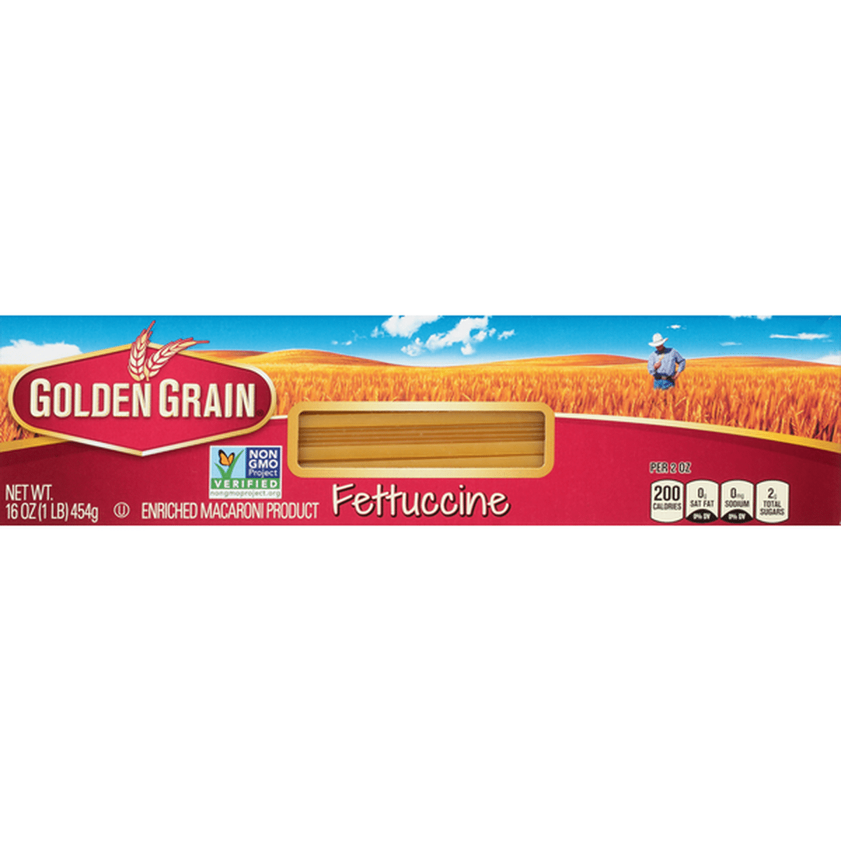 GOLDEN GRAIN FETTUCCINE 16OZ