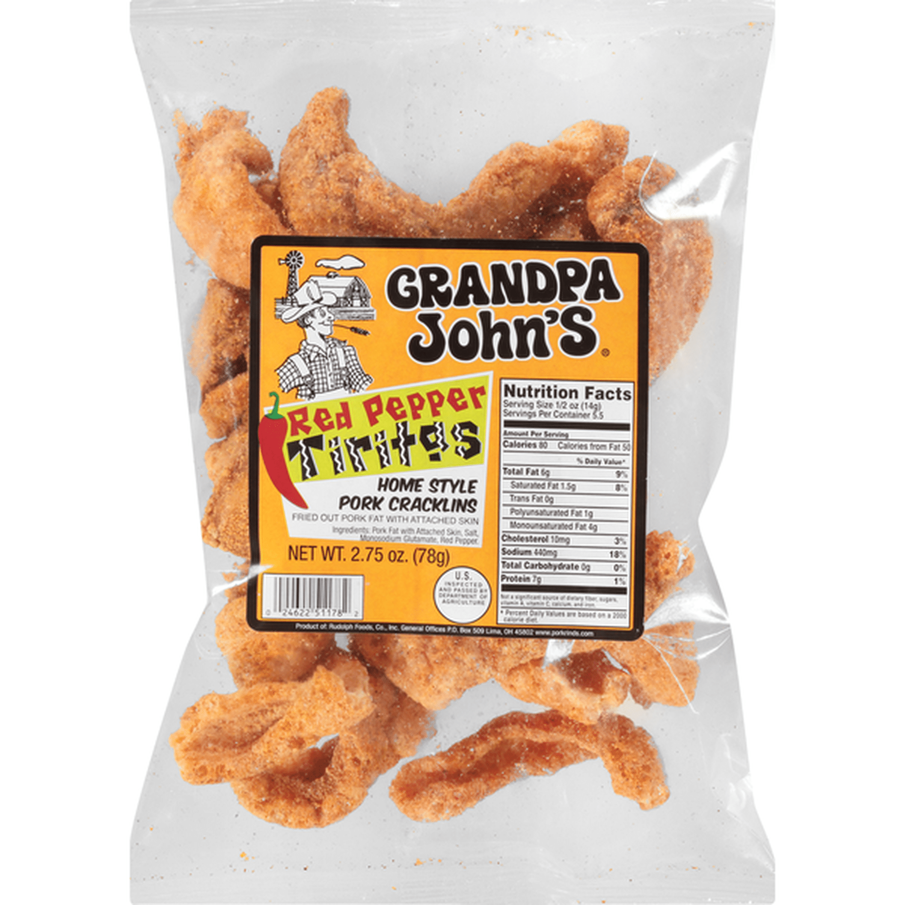 GRANDPA JOHNS PORK CRACKLINS 5OZ