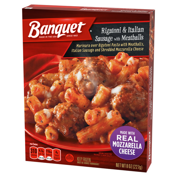 BANQUET RIGATONI & ITALIAN SAUSAGE MEAT