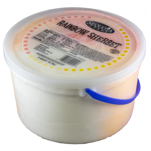 SEQUOIA FARMS RAINBOW SHERBET 4QT