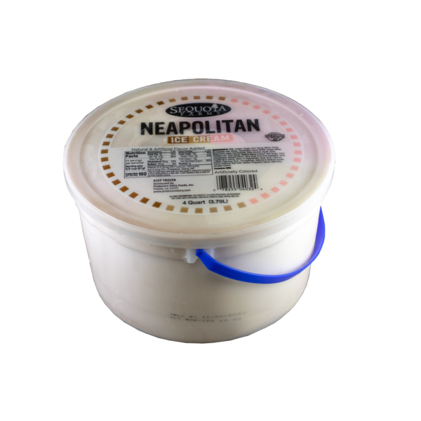 SEQUOIA FARMS NEAPOLITAN ICE CREAM 4QT