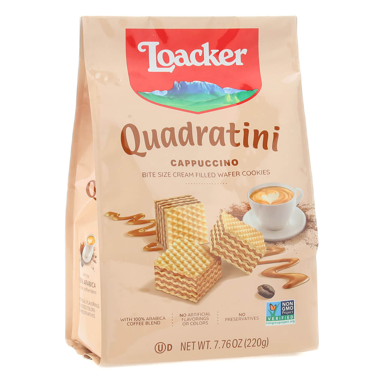 LOACKER QUADRATINI CAPPUCCINO 7.76OZ