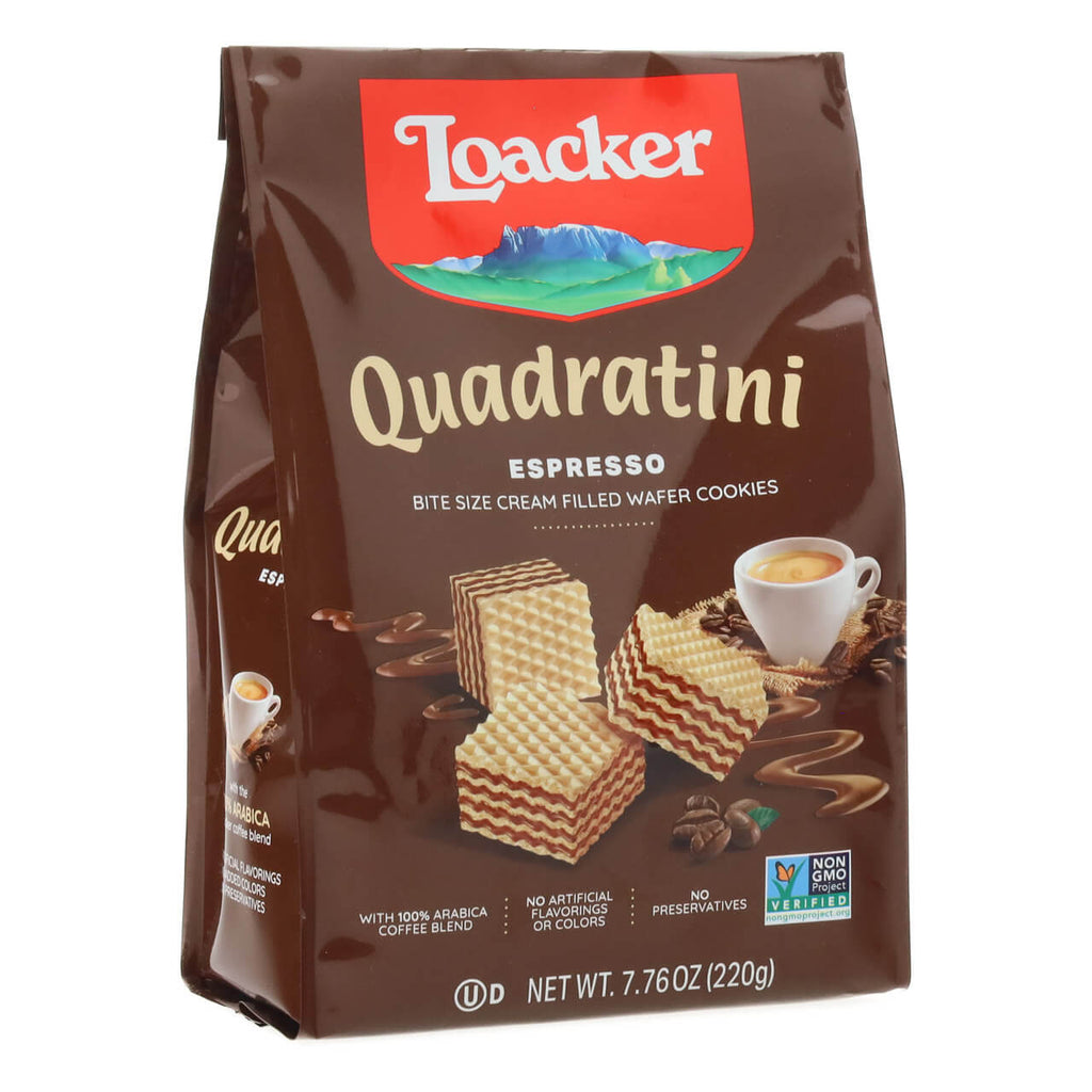 LOACKER QUADRATINI ESPRESSO 7.76OZ