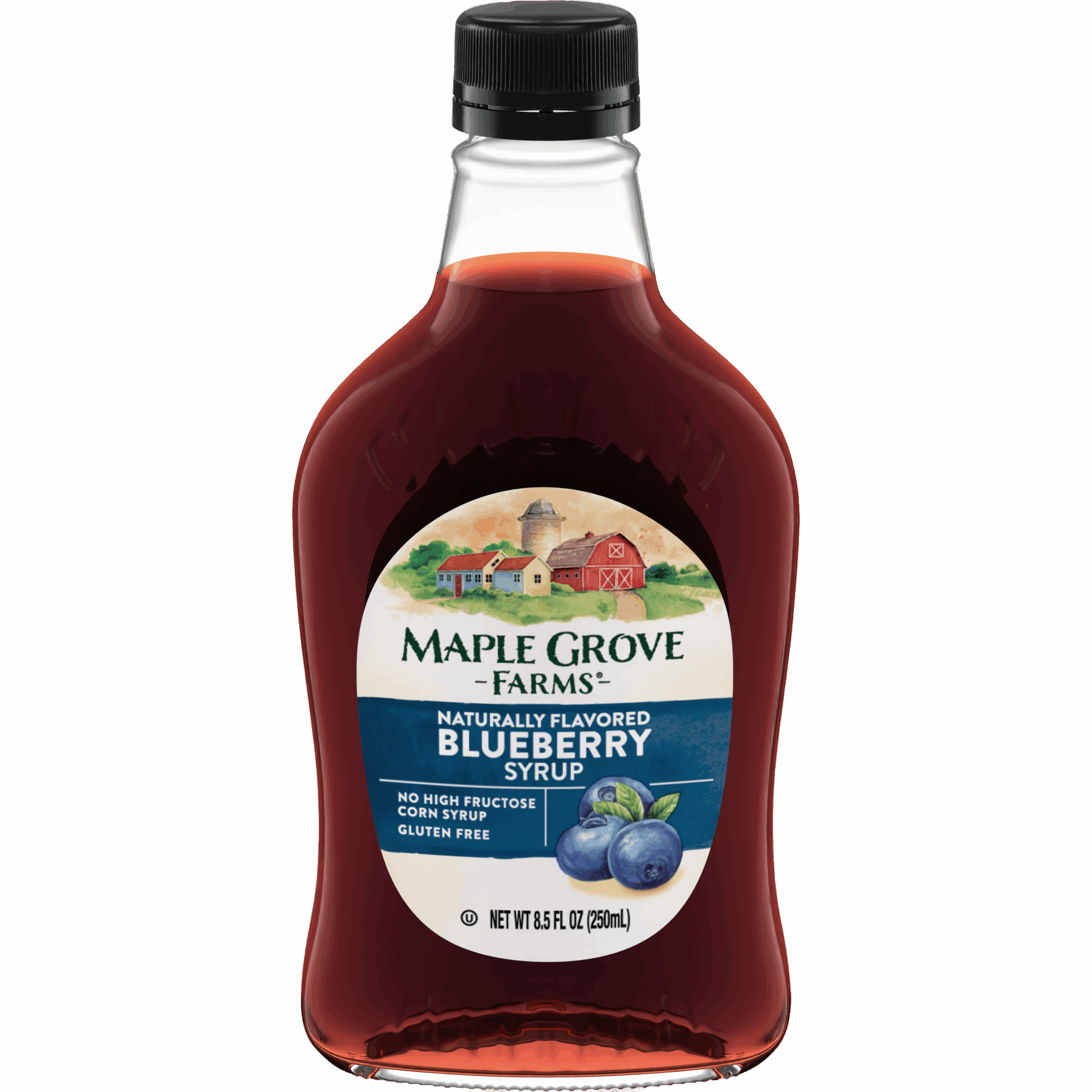 MAPLE GROVE BLUEBERRY SYRUP 8.5OZ