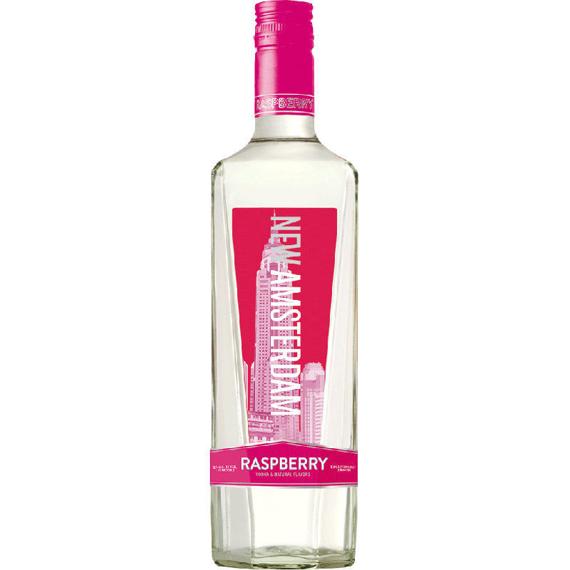NEW AMSTERDAM VODKA RASPBERRY 750ML