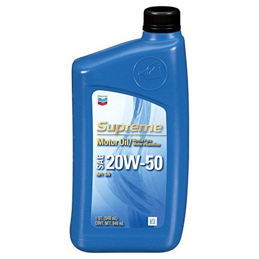 CHEVRON SUPREME MOTOR OIL 20W 50 1QT