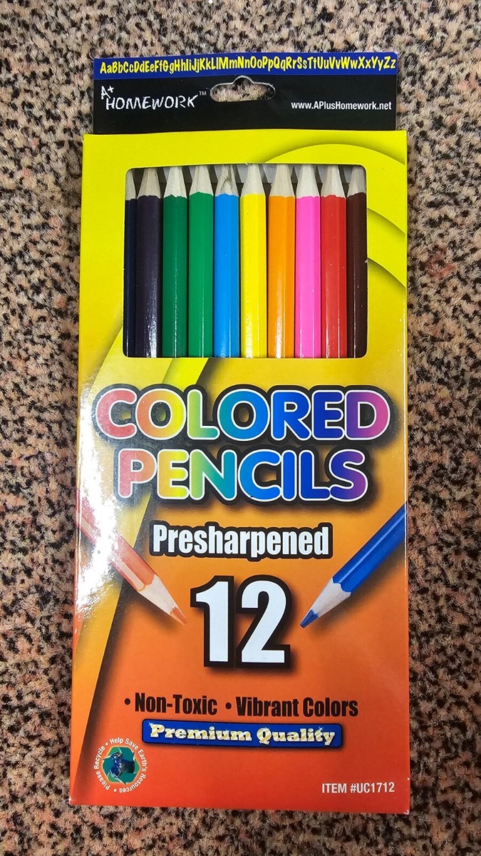 A+ HOMEWORK COLORED PENCILS