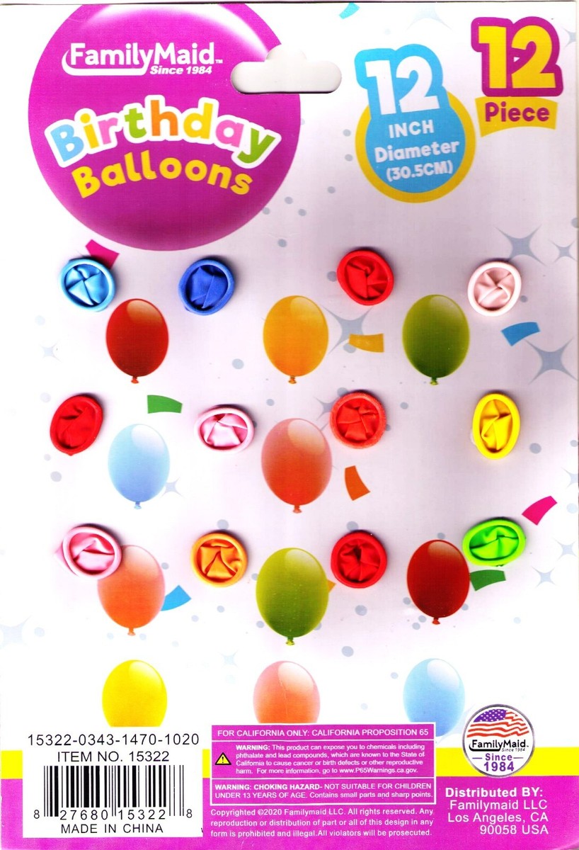 FAMILY MAID PARTY BALLOONS 24C
