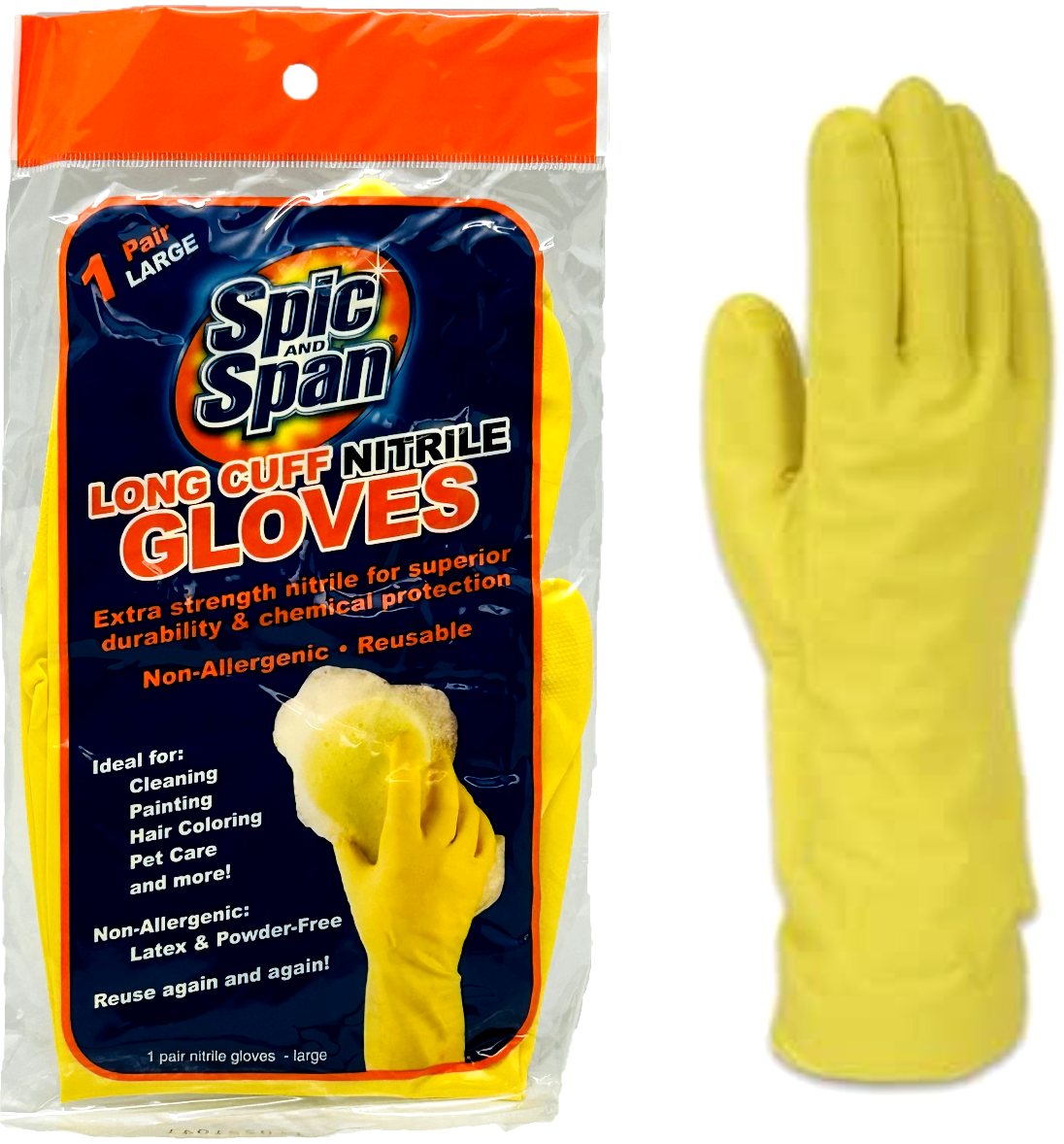 FAMILY MAID PVC GLOVES 12.5IN 1PAIR