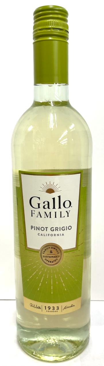 GALLO FAMILY PINOT GRIGIO 750ML