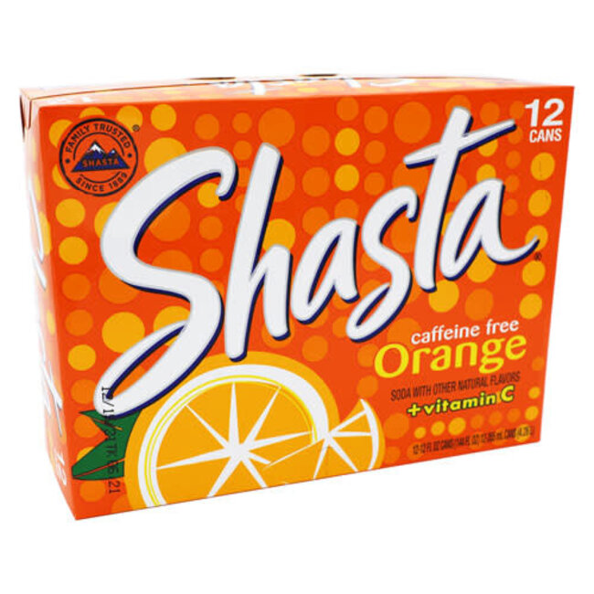 SHASTA ORANGE 12OZ