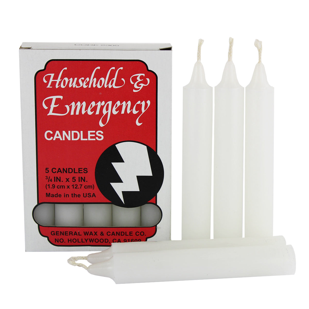 GENERAL WAX CANDELS 5PIECES