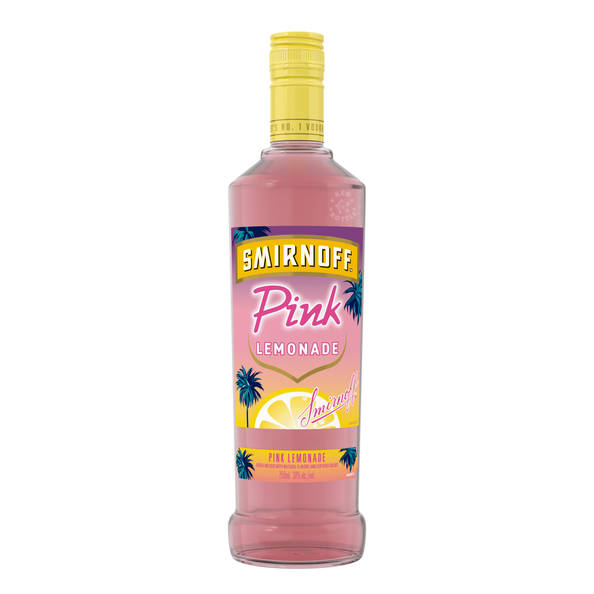 SMIRNOFF VODKA PINK LEMONADE 750ML