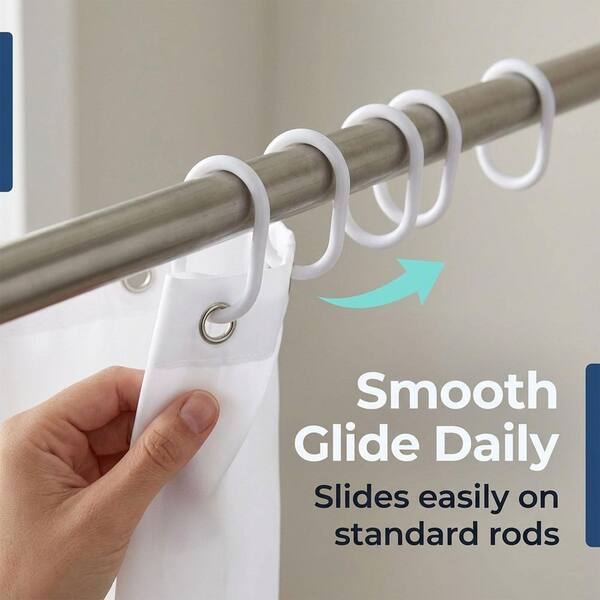 SIMPLY HOME SHOWER CURTAIN RINGS 12P