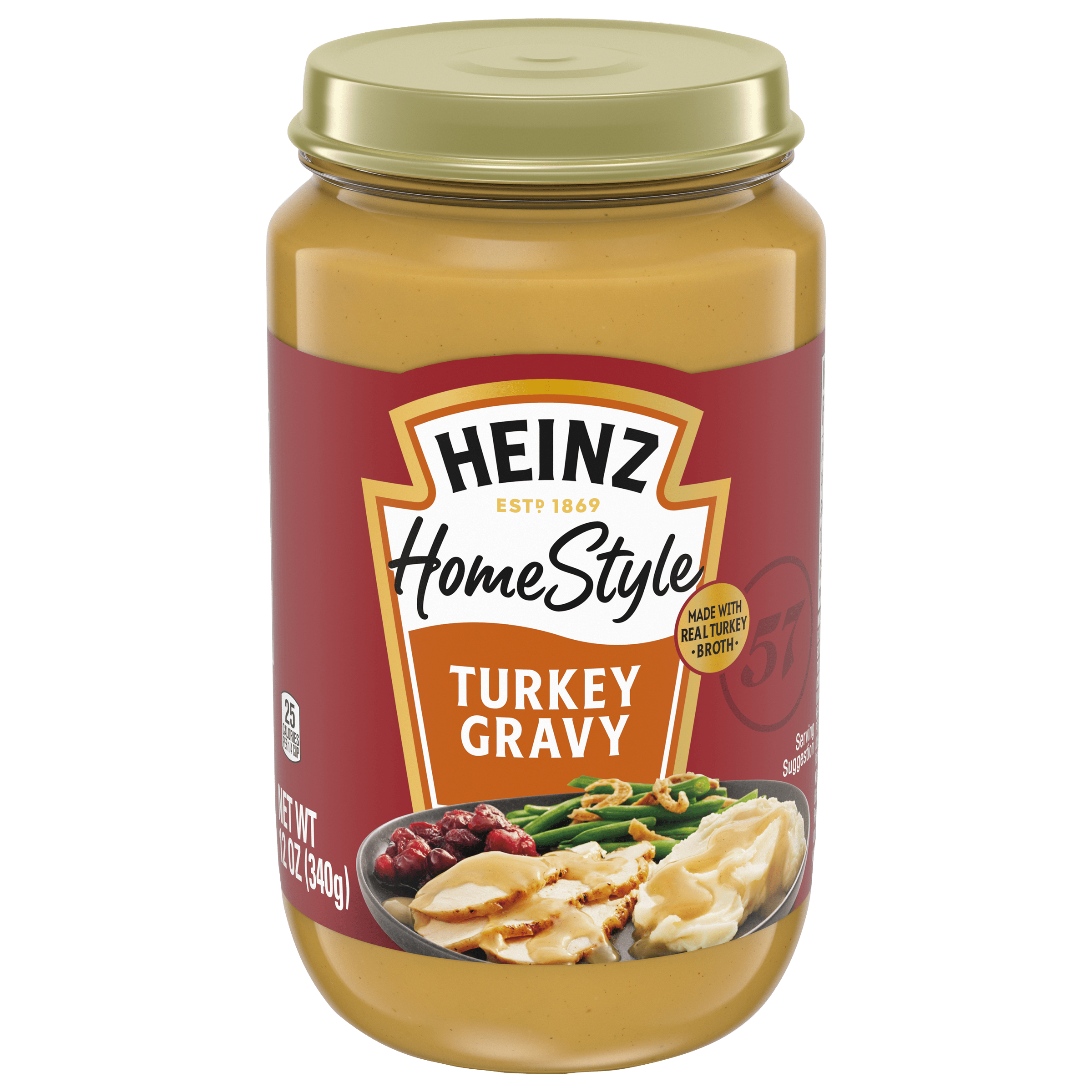 HEINZ HOMESTYLE ROASTED TURKEY GRAVY 12O