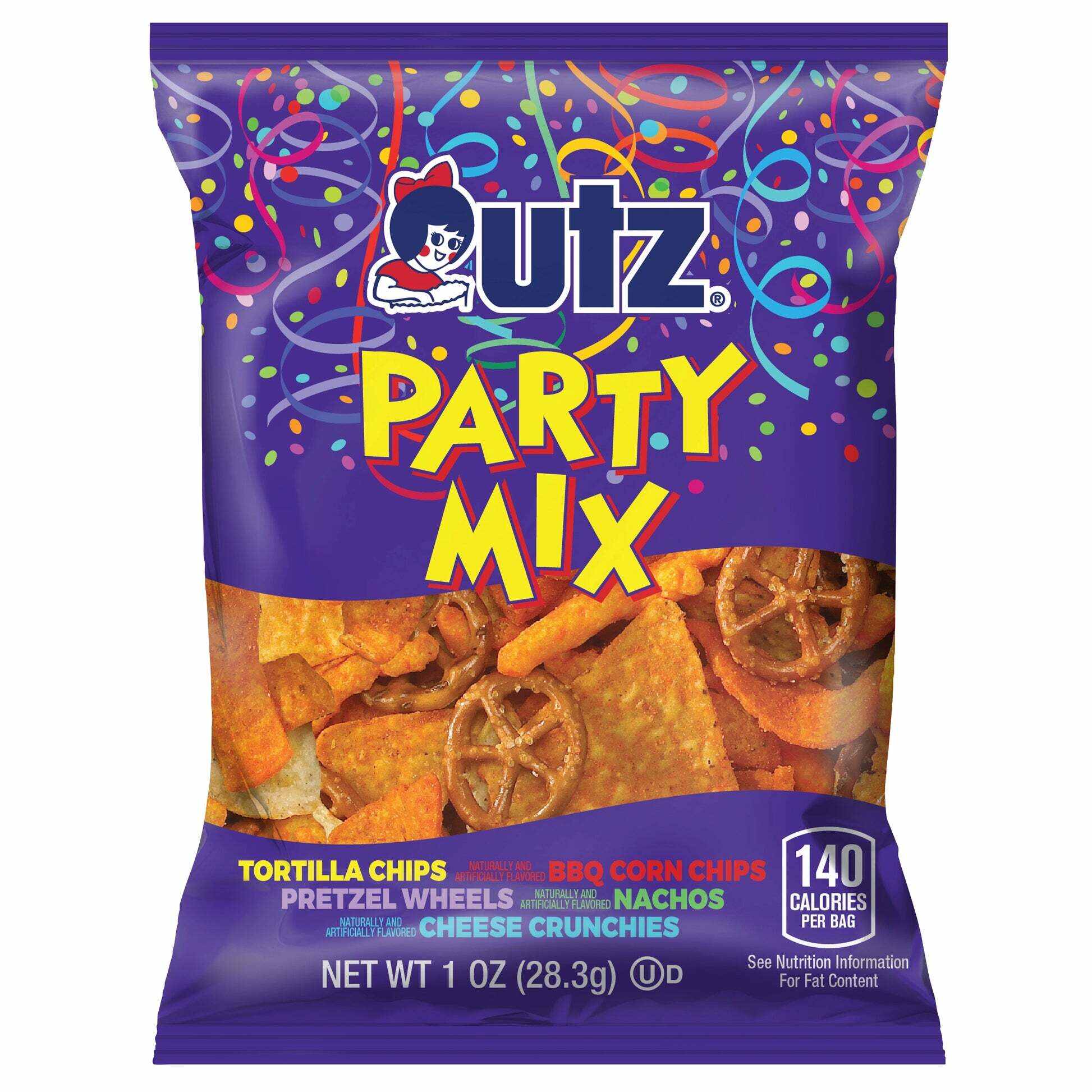 UTZ SNACK PARTY MIX BBQ CORN TORTILLAS
