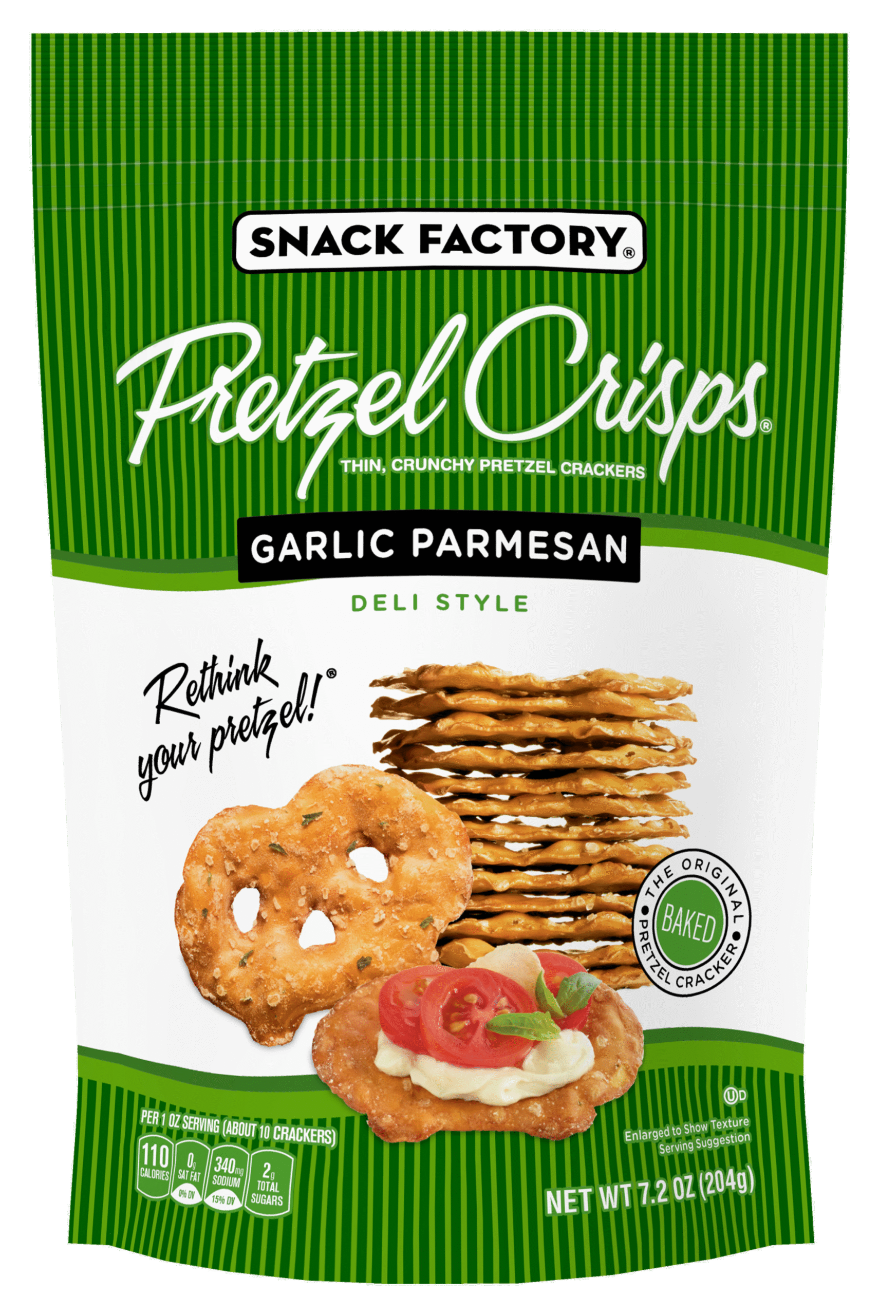 SNACK FACTORY GARLIC PARMESAN PRETZEL CRIPS