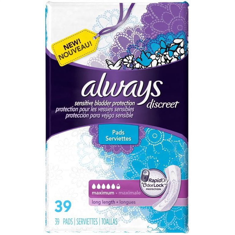 ALWAYS PADS DISCREET XL 39C