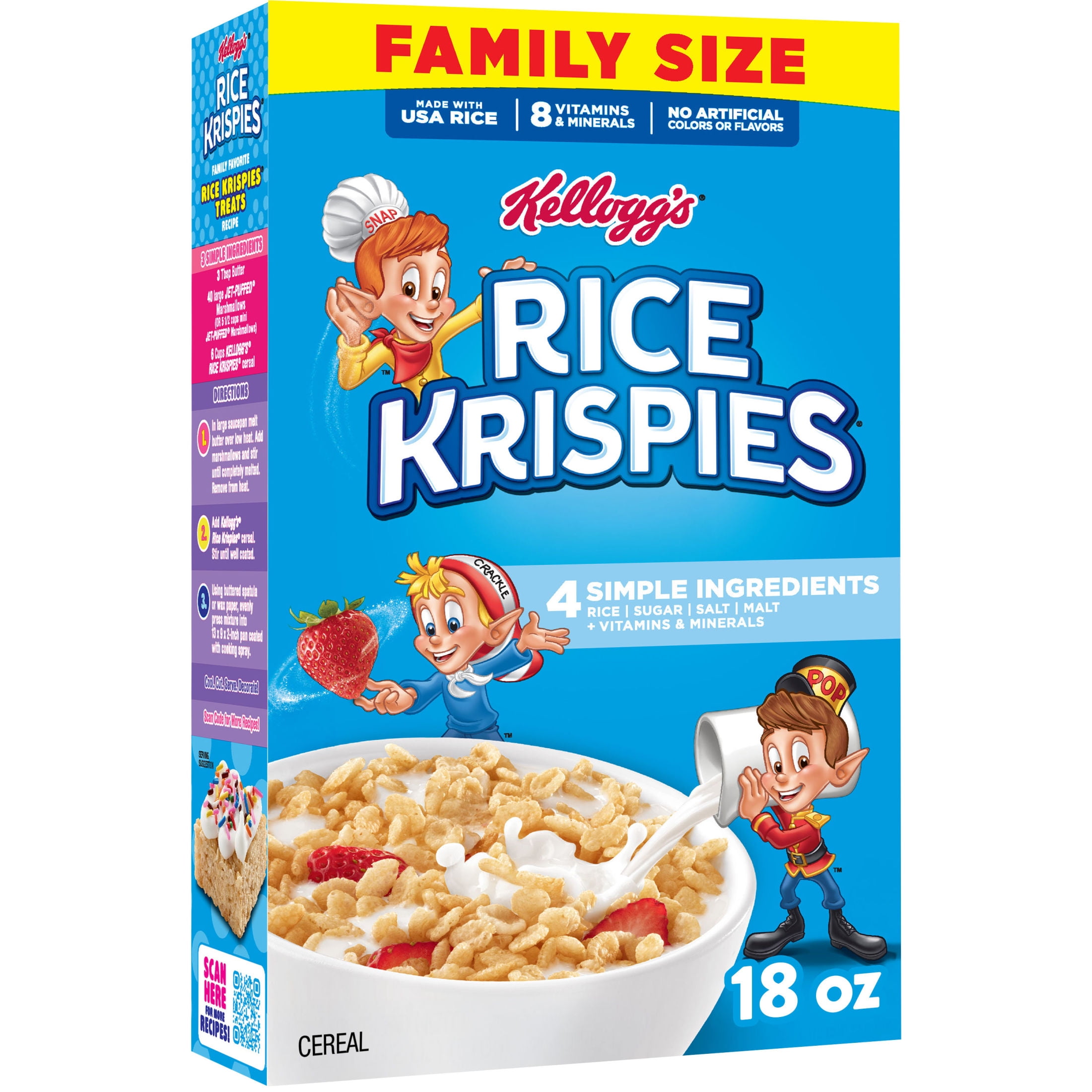 KELLOGGS RICE KRISPIES FAMILY SIZE 18OZ