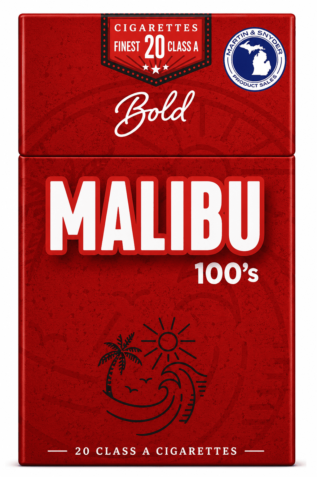 MALIBU BOLD 100S RED