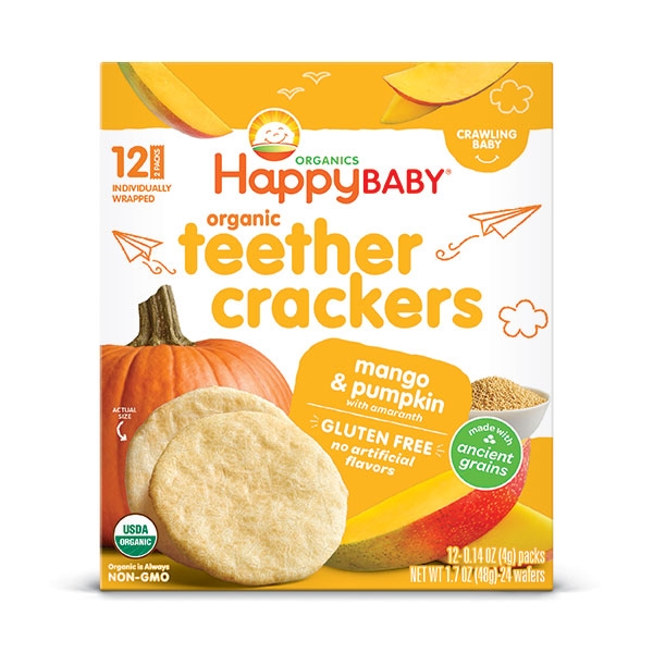 HAPPY BABY ORGANIC CRACKER MANGO & PUMPKIN