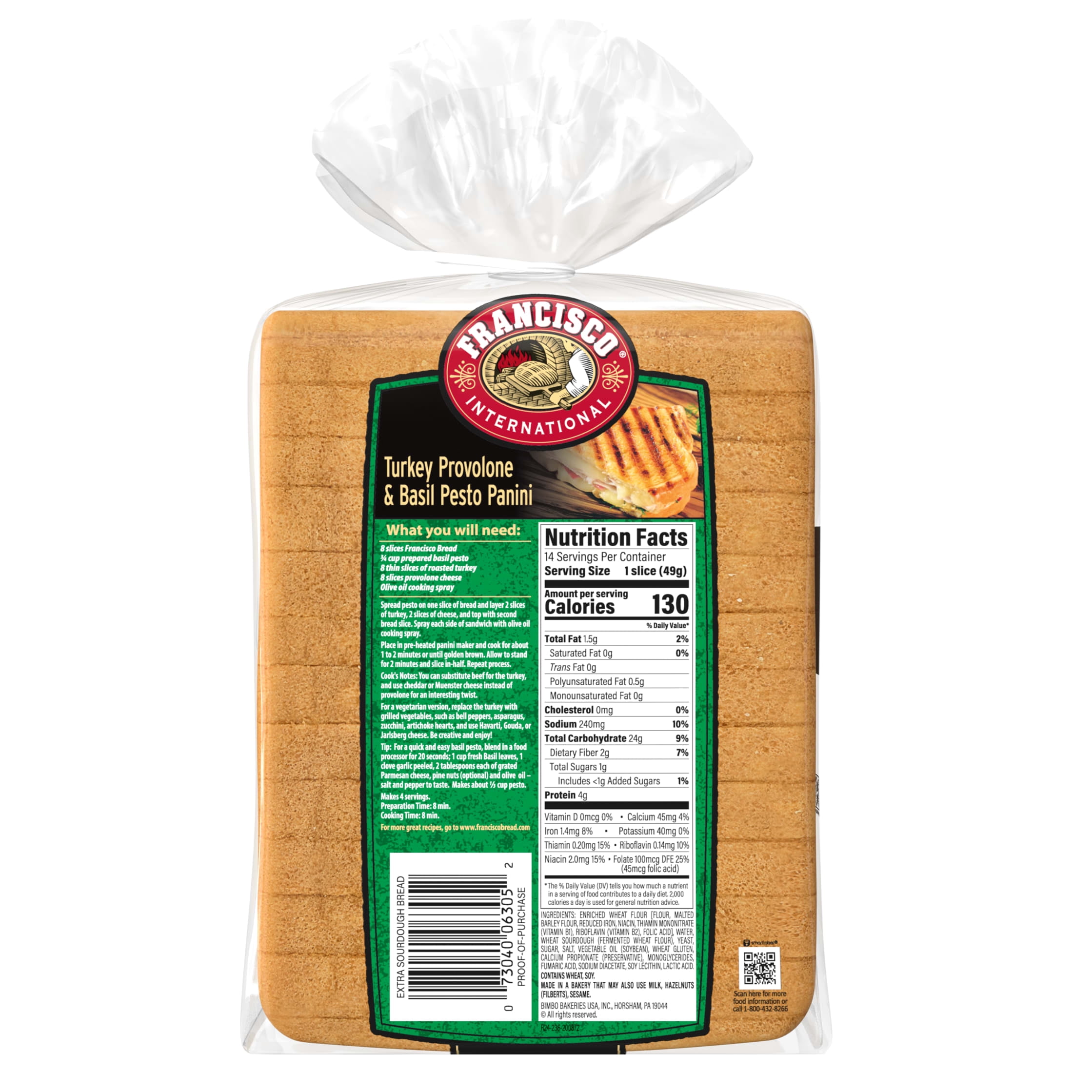 FRANCISCO EXTRA SOURDOUG SLICE BREAD