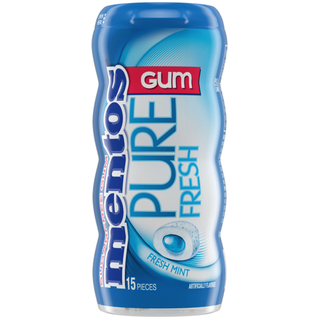 MENTOS FRESH MINT PURE FRESH GUM 15C