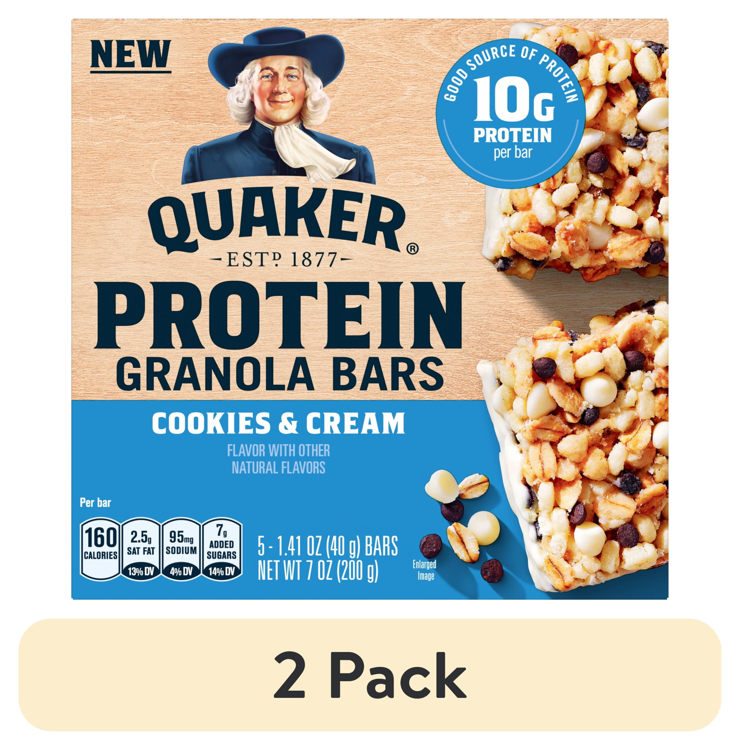 QUAKER GRANOLA BARS COOKIES & CREAM
