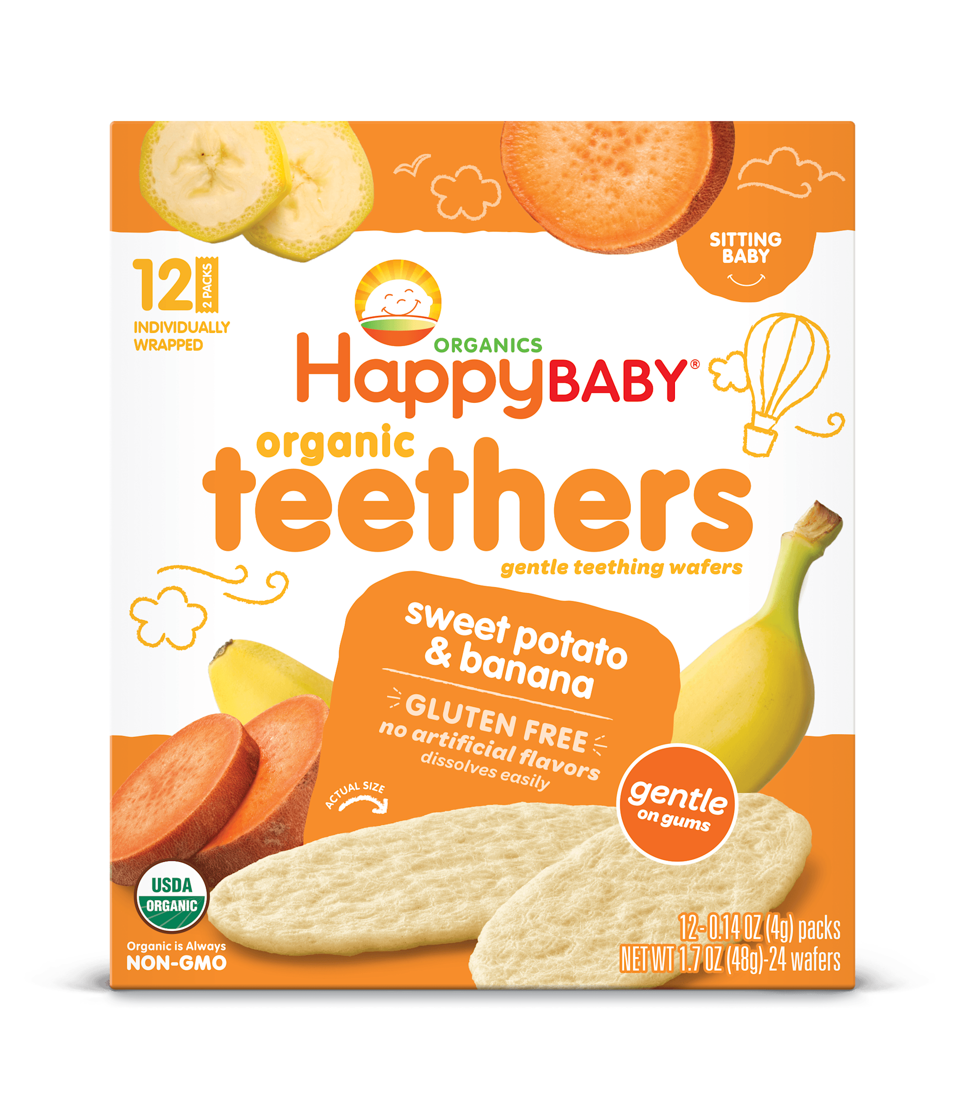 HAPPY BABY ORGANIC SWEET POTATO & BANANA