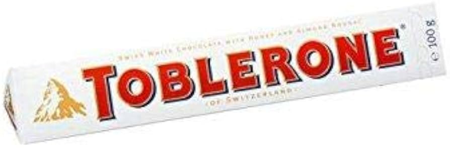 TOBLERONE WHITE CHOCOLATE 3.5OZ
