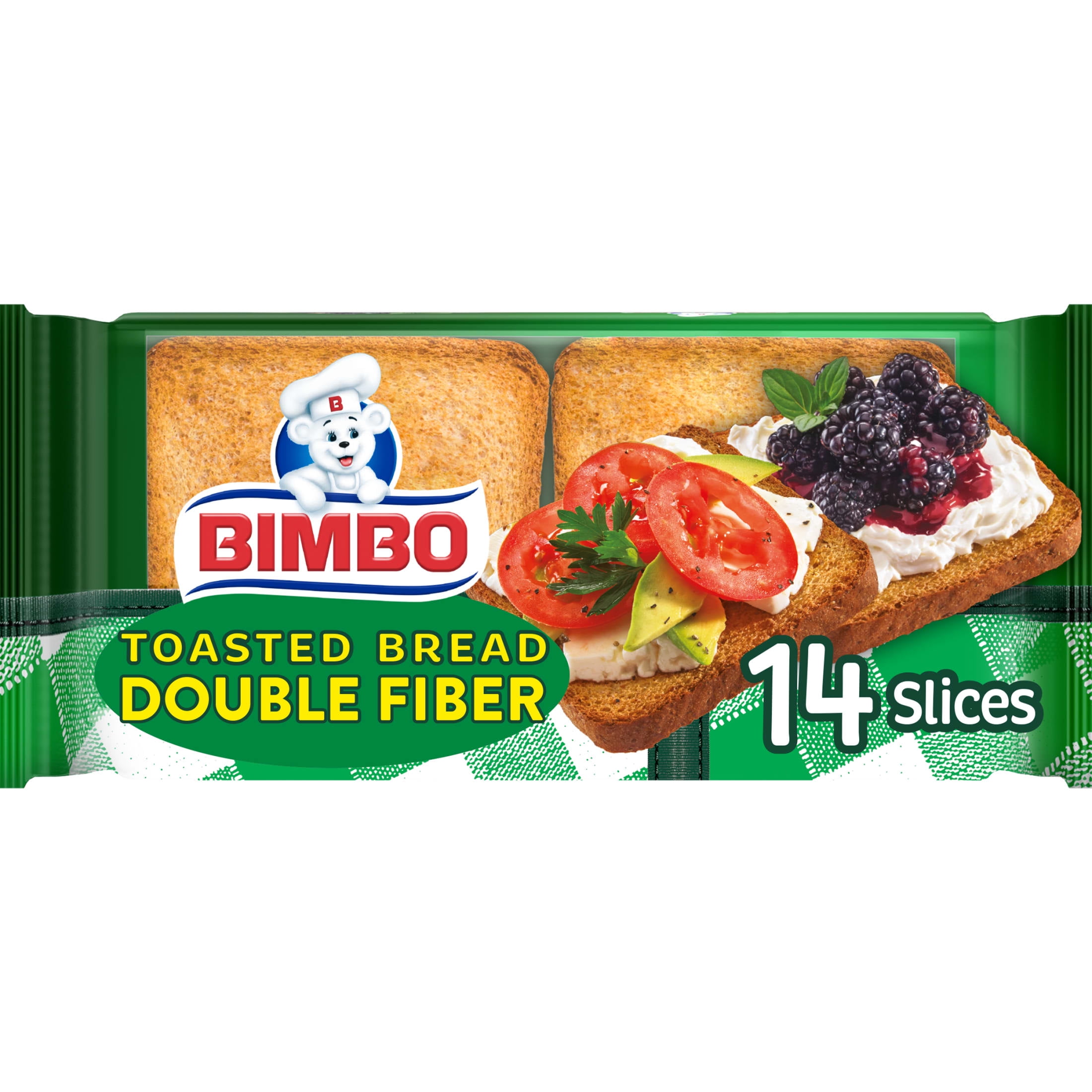 BIMBO TOASTED BREAD BOUBLE FIBER