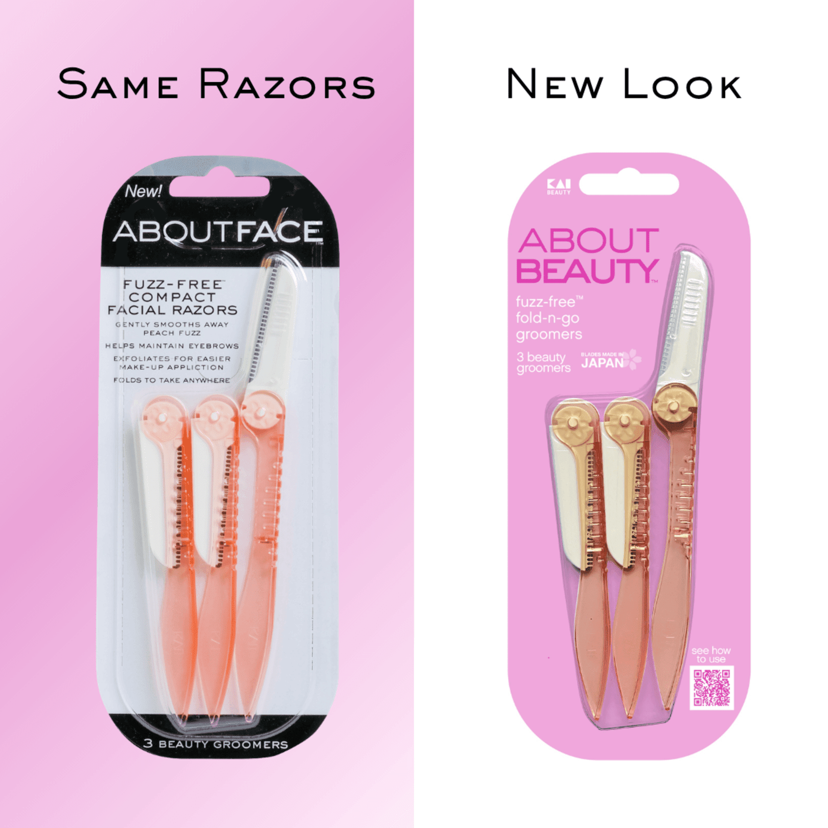 ABOUT BEAUTY FUZZ FREE RAZORS