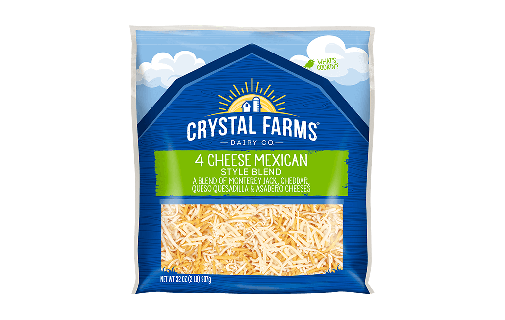 CRYSTAL FARMS 4 CHEESE MEXICAN