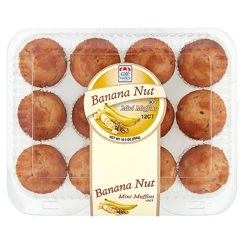 CAFE VALLEY BANANA NUT MINI MUFFINS