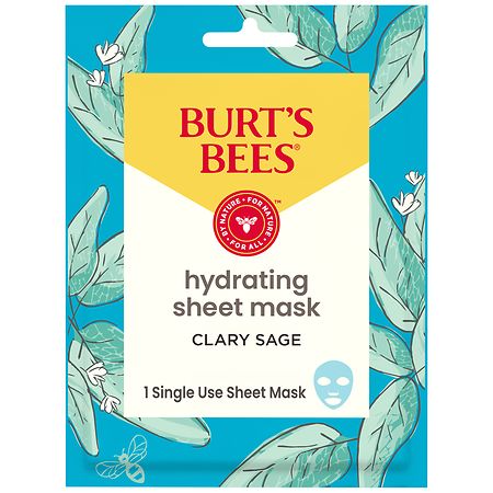 BURTS BEES SHEET MASK CLARY SAGE