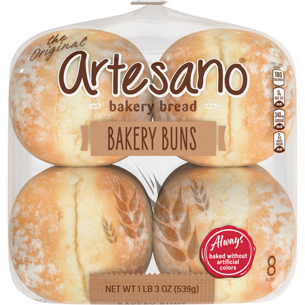 ARTESANO BAKERY BUNS 8C