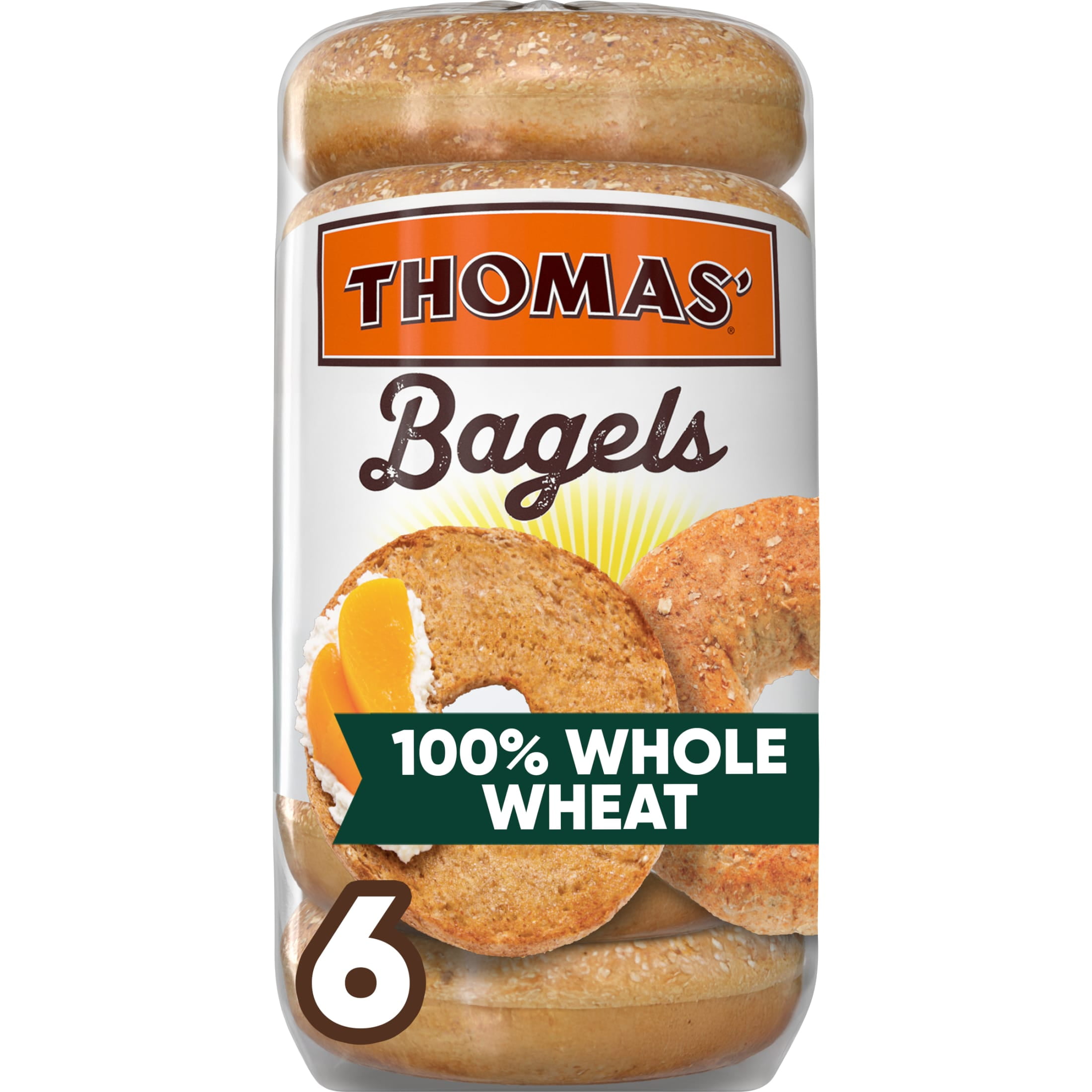 THOMAS BAGELS WHOLE WHEAT