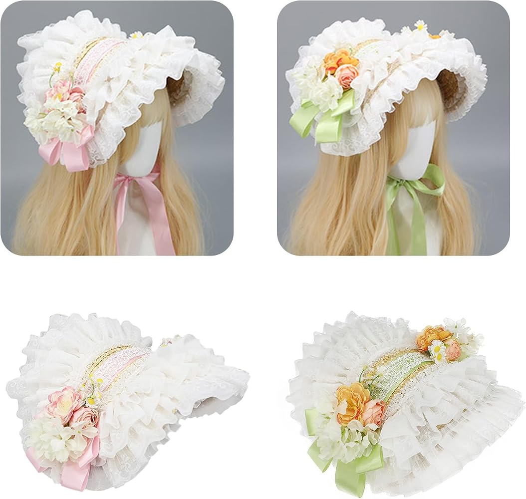 FAMILY MAID BEANIE WITH FLOWER