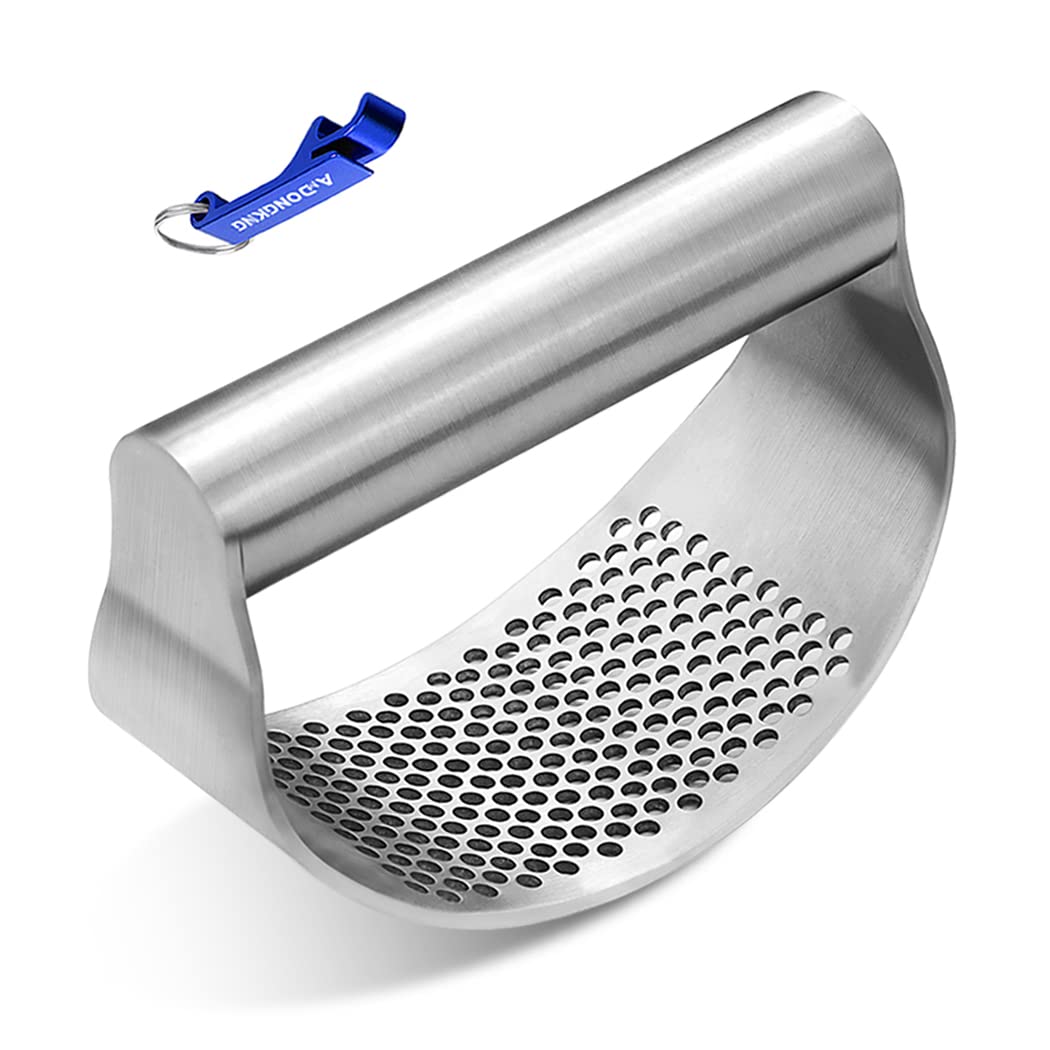 FAMILY MAID GARLIC PRESS & OPEN BOTTLE