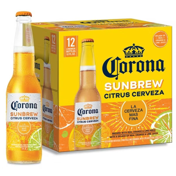 CORONA SUNBREW CITRUS CERVEZA BOTTLE 12OZ 12P