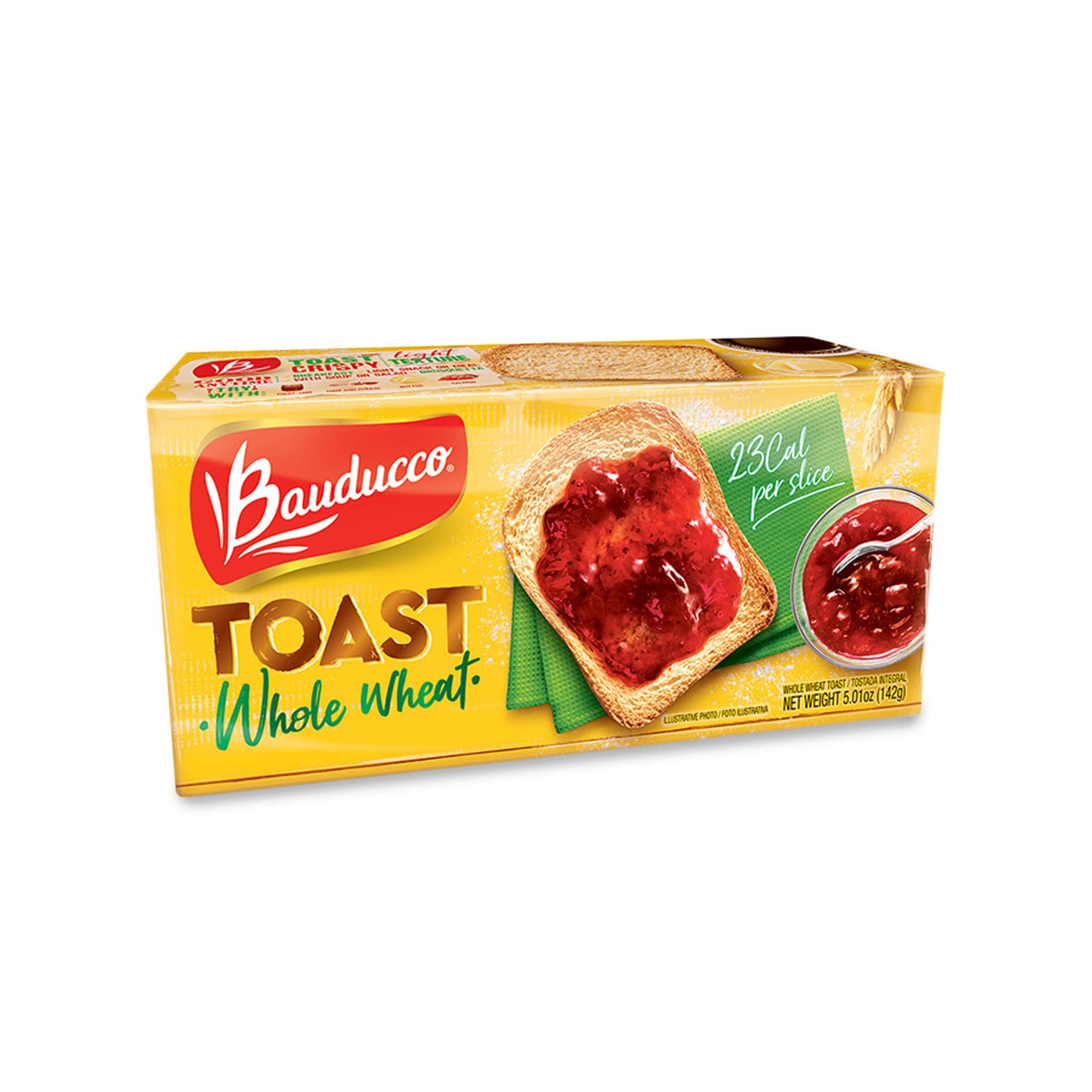 BAUDUCCO TOAST WHOLE WHEAT 5OZ