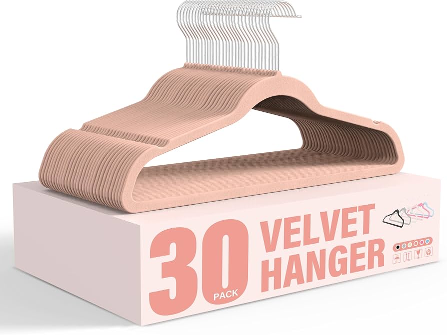 SIMPLY HOME VELVET HANGERS 3C