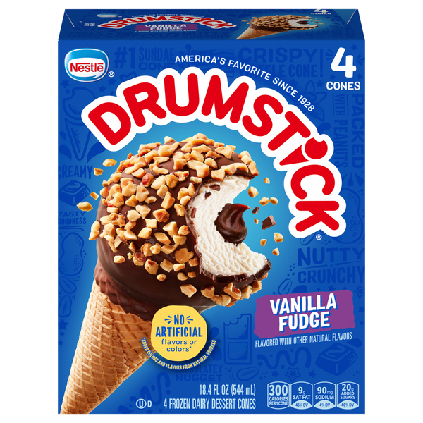 NESTLE DRUMSTICK VANILLA FUDGE 4C