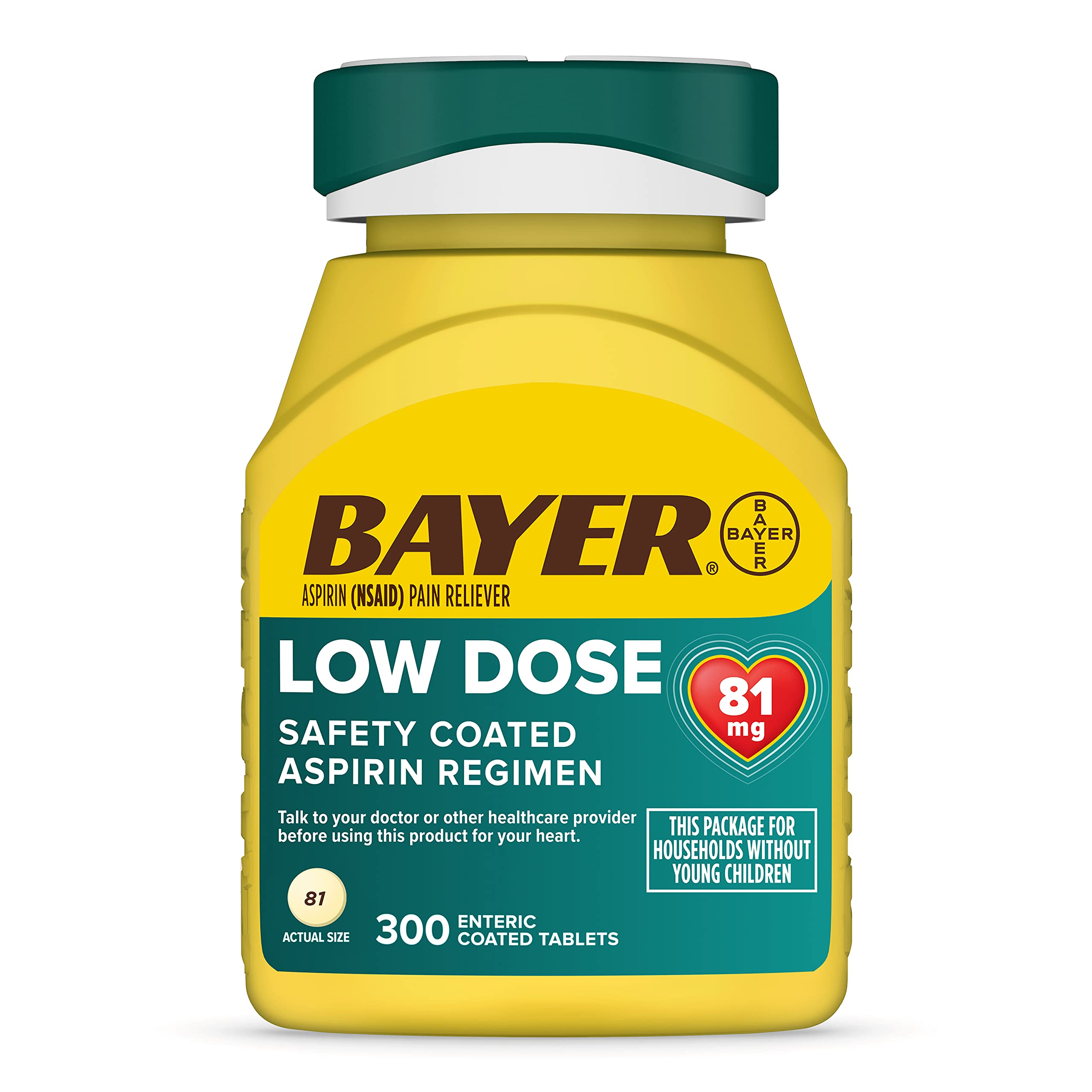 BAYER LOW DOSE 81 MG ASPIRIN