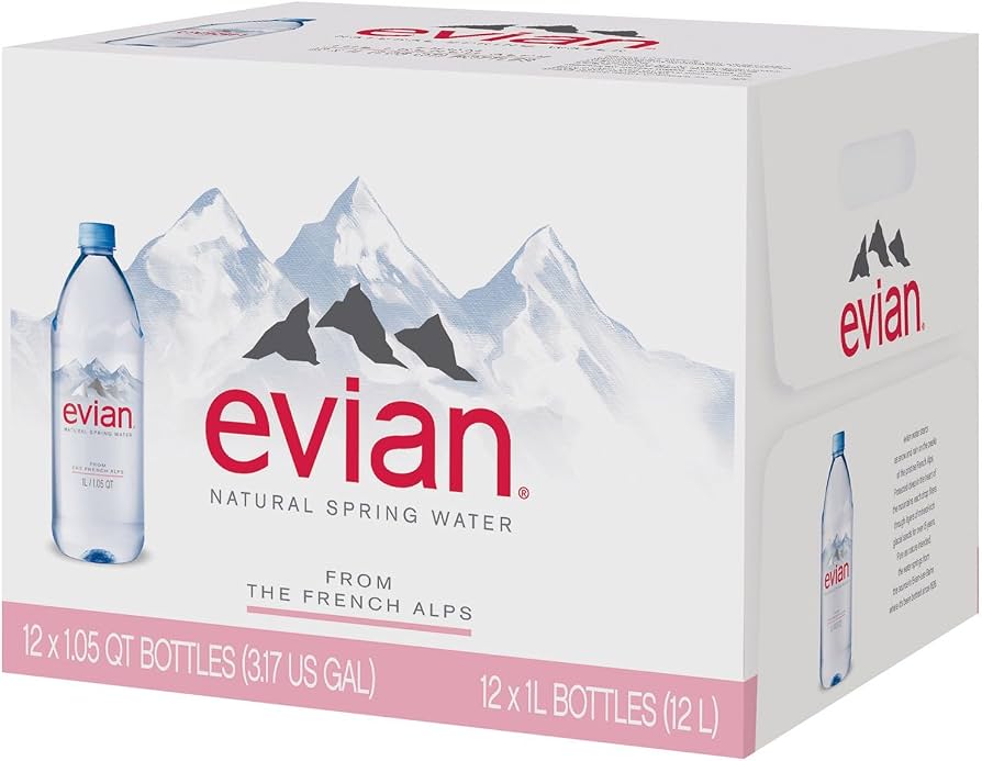 EVIAN SPRING WATER 33.8 OZ