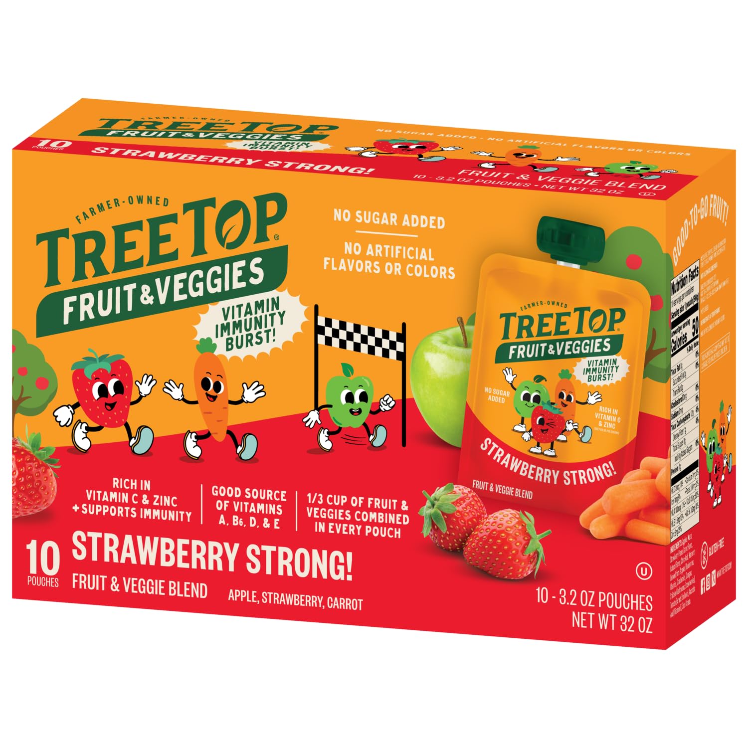 TREE TOP FRUIT & VEGGIES STRAWBERRY 32 OZ