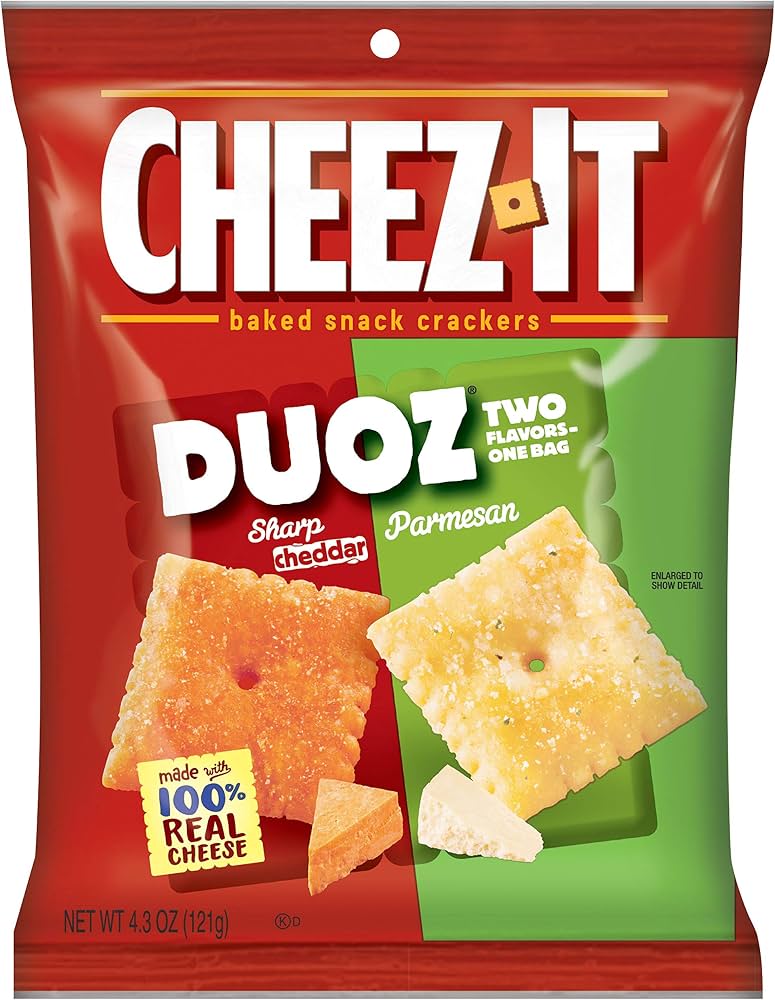 CHEEZ IT DUOZ SHARP CHEDDAR & PARMESAN
