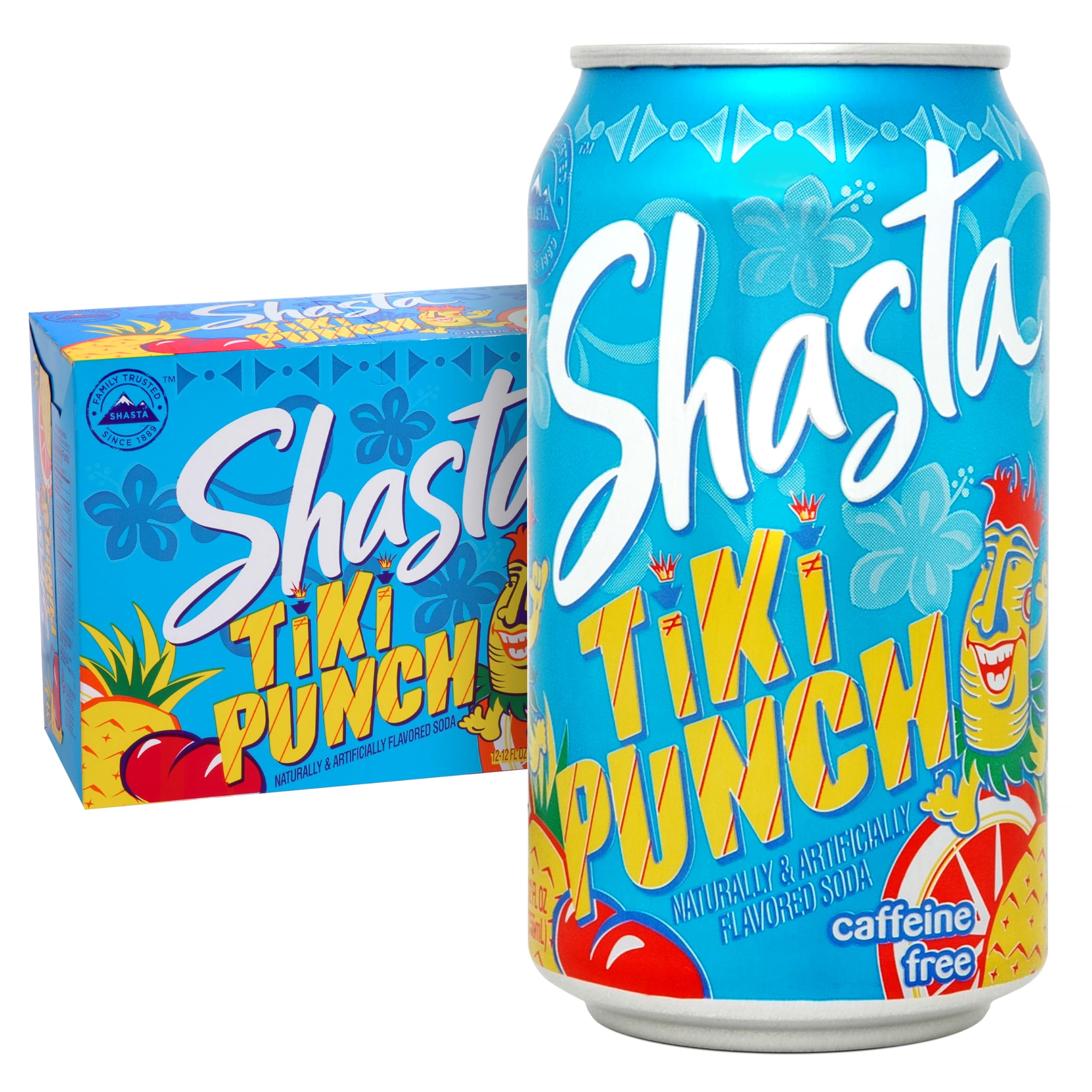 SHASTA SODA TIKI FRUIT PUNCH 12P