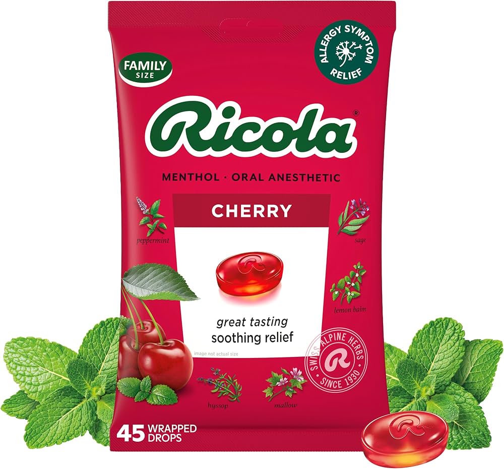 RICOLA COUGH DROPS CHERRY
